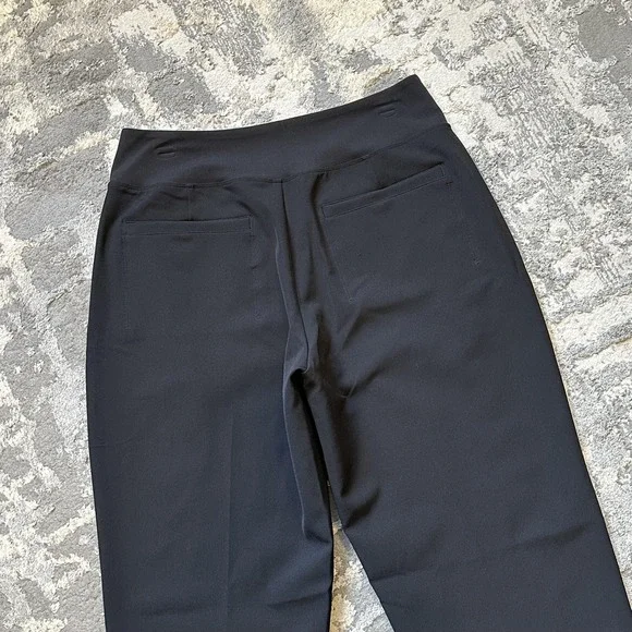 athleta black dress pants Athleta Black Soft Lounge Elastic Waist Wide Leg Studio Pant   famousbrandstrading
